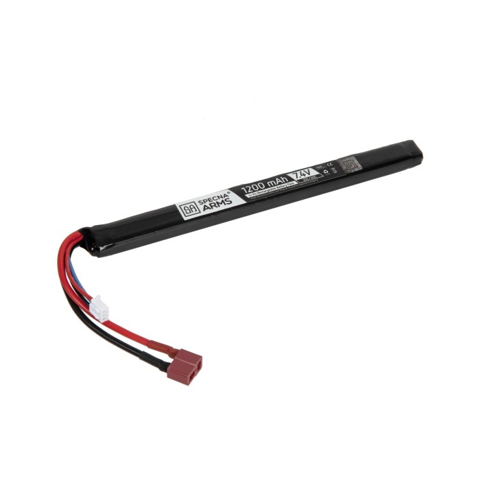 LiPo 7.4V 1200mAh 20C/40C Battery - T-Connect (Deans)