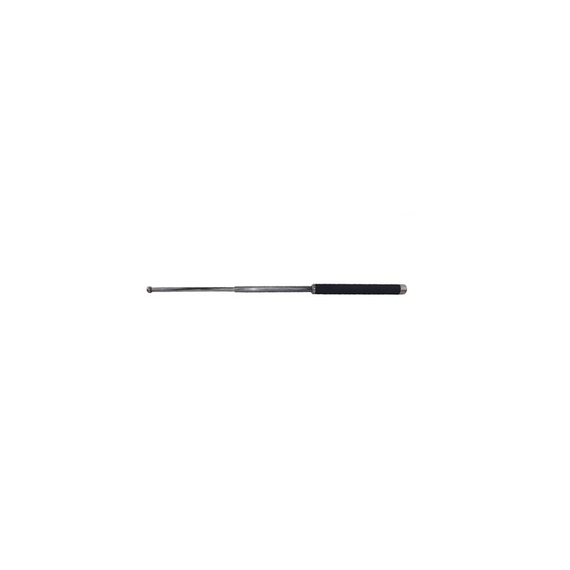 Matraque Téléscopique Acier Grip Mousse 26 pouces Noir chrome