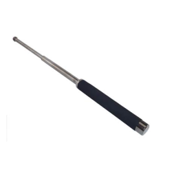 Matraque Téléscopique Acier Grip Mousse 21 pouces Noir chrome