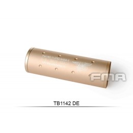 Silencieux aluminium Navy Force Tan de 107mm en 14mm CW ou CCW - couleur : Tan