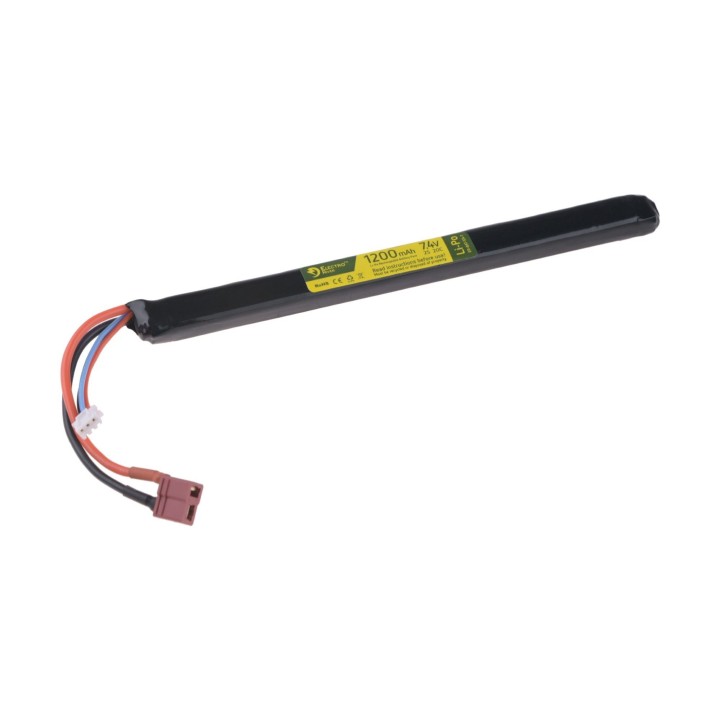 LiPo 7.4 V 1200mAh 20/40C Batterie - Under AK Dust Cover - T-Connect (Deans)