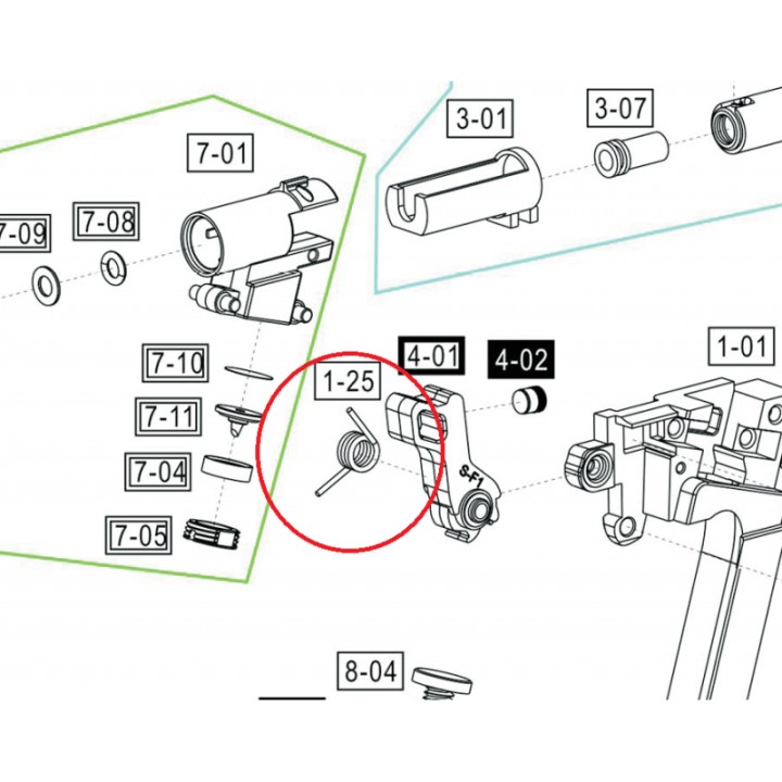 Spring, Hammer, WE Glock part 22