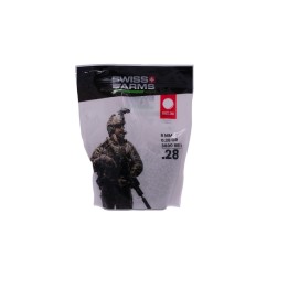 Billes SWISS ARMS Blanche 0,28 gr Sac de 1 Kg