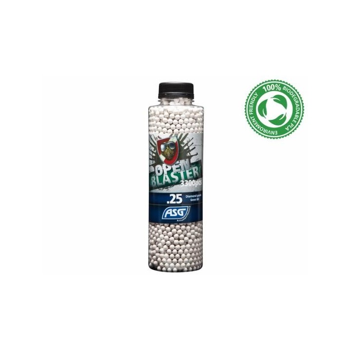 ASG Billes, Open Blaster, 0,25g, 3300 pcs