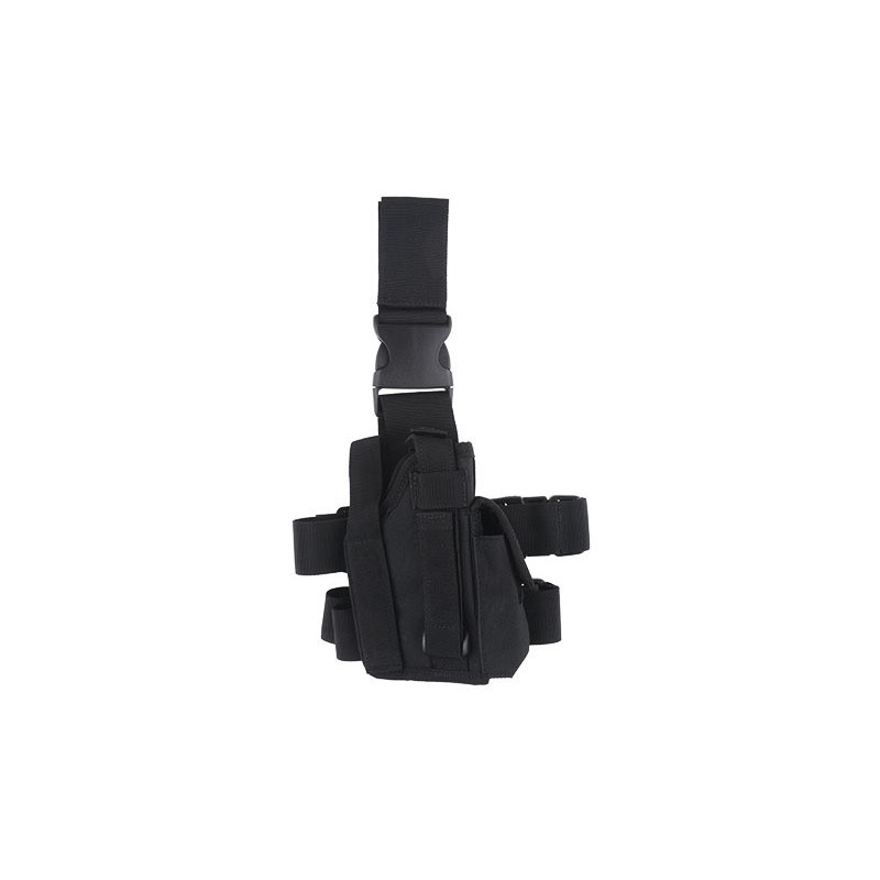 Drop-Leg Holster with Magazine Pouch – Black