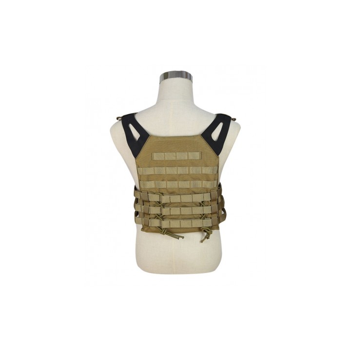 Gilet porte-plaques Swiss Arms - Coyote Tan pour airsoft équipement moderne confort