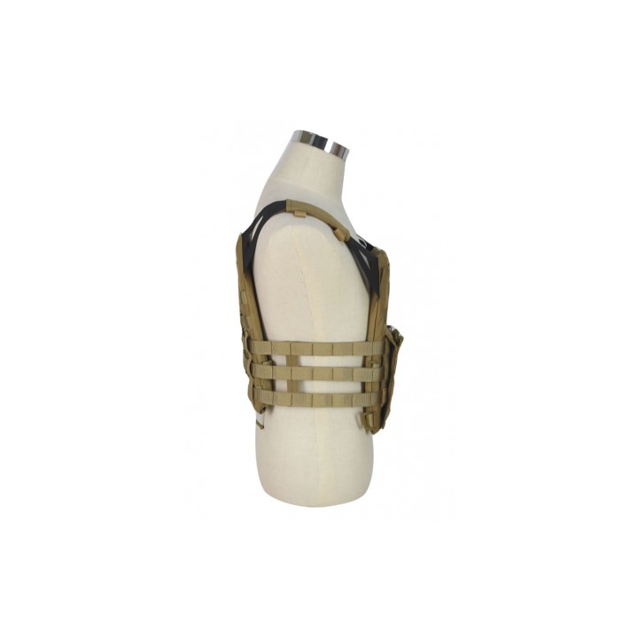 Gilet porte-plaques Swiss Arms - Coyote Tan pour airsoft équipement moderne confort