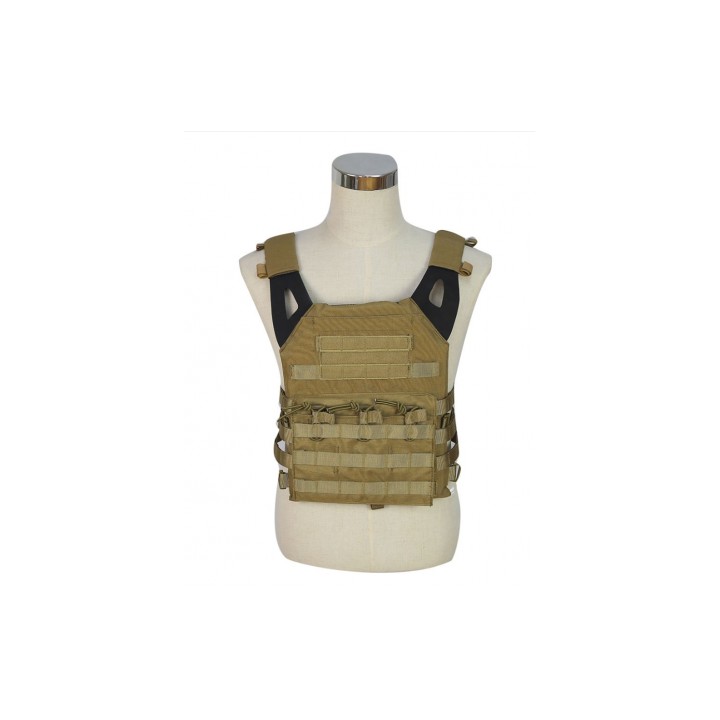 Gilet porte-plaques Swiss Arms - Coyote Tan pour airsoft équipement moderne confort