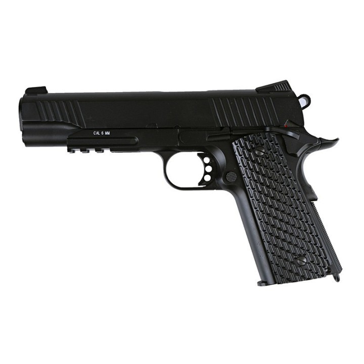 REPLIQUE DE POING 1911 GAZ GBB FULL METAL - Réplique airsoft