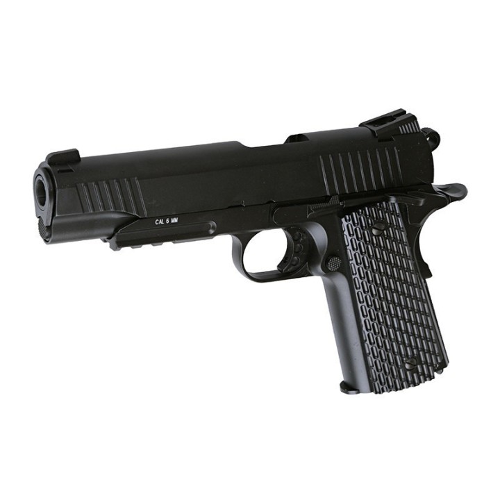 REPLIQUE DE POING 1911 GAZ GBB FULL METAL - Réplique airsoft