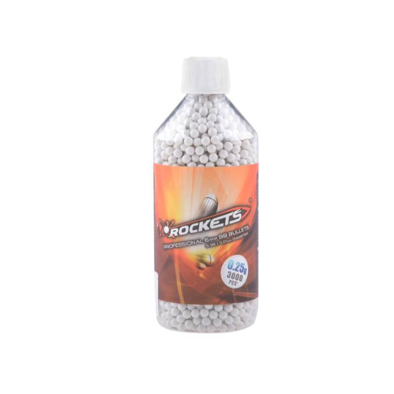Rockets Professional 0.25 g BB’s 3000 pcs. - bottle