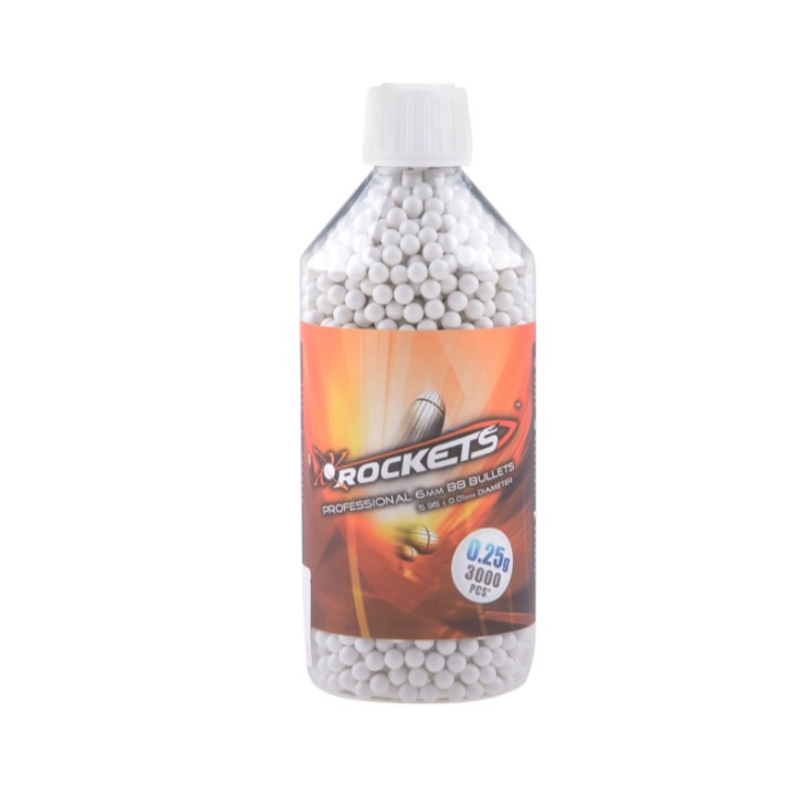 Rockets Professional 0.25 g BB’s 3000 pcs. - bottle