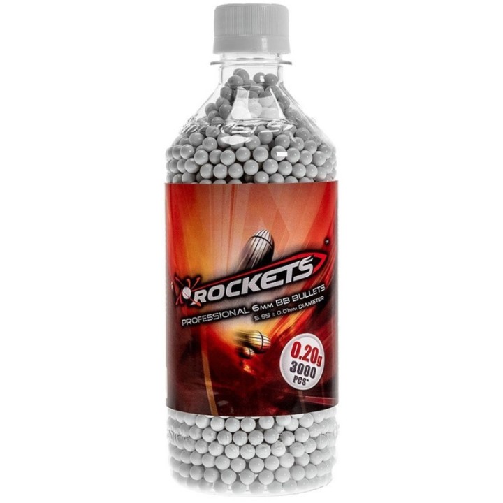 Rockets Professional 0.25 g BB’s 3000 pcs. - bottle