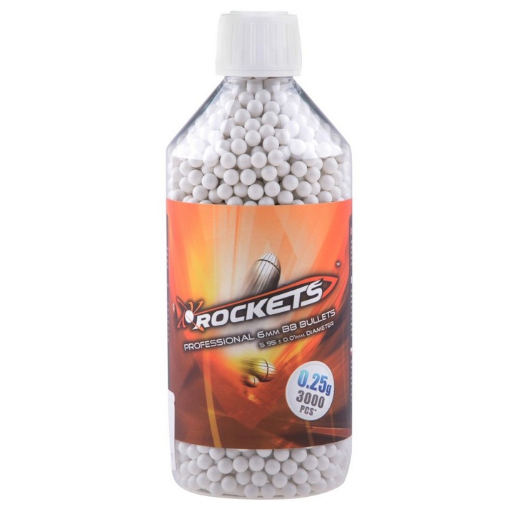 Rockets Professional 0.25 g BB’s 3000 pcs. - bottle