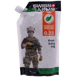 billes blanches airsoft écologiques pour réplique gbb