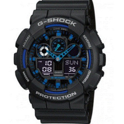 Montre G-Shock Classic GA-100 noir/bleu
