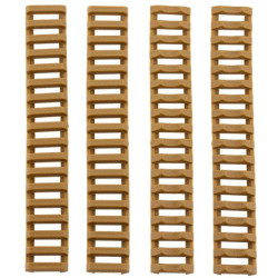 Lot de 4 cache rail Picatinny tan souples