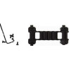 Low profile RIS rail for MP5 type replique airsoft
