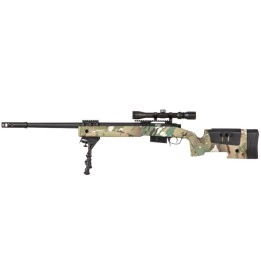 Sniper airsoft sA-S03 CORE™ High Velocity Selector Scope avec lunette et bipied – MC