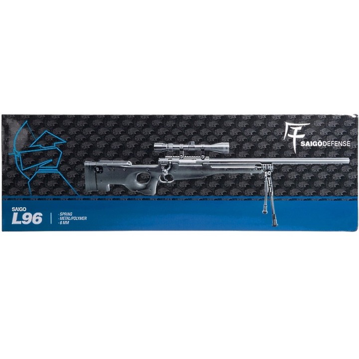 Sniper airsoft SAIGO L96 RESSORT noir