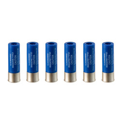 CARTOUCHES FUSIL A POMPE 15BBS 6PCS BLEUES