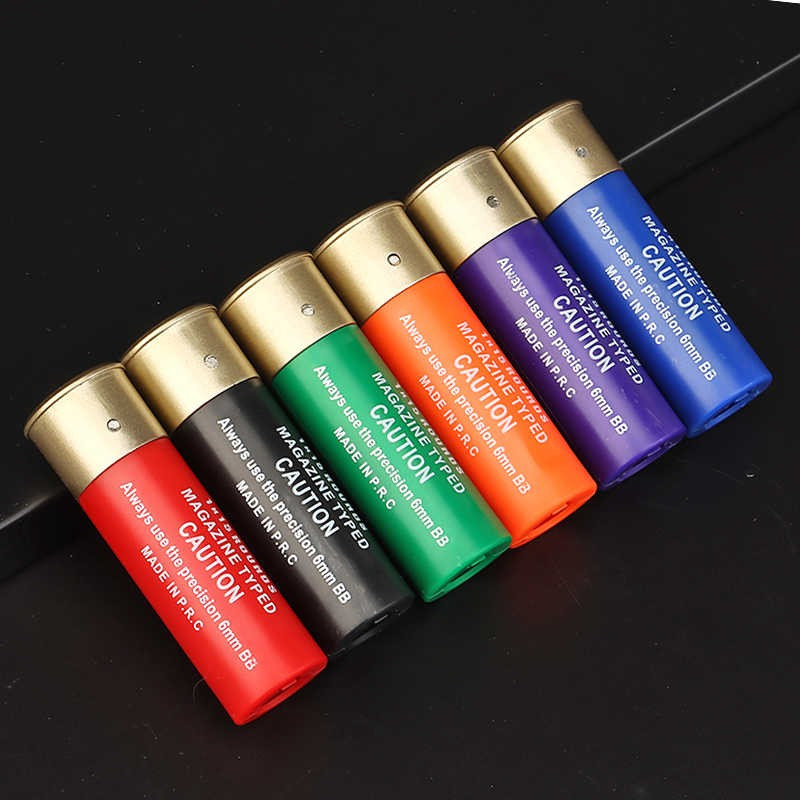 CARTOUCHES FUSIL A POMPE 15BBS 6PCS MULTICORES