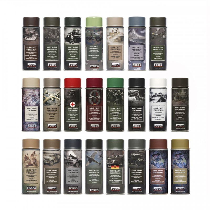 BOMBE PEINTURE MILITAIRE GRAU BLAU