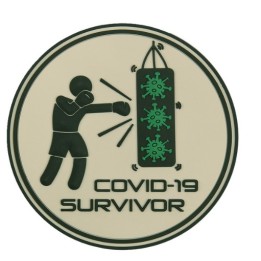 PATCH 3D PVC COVID-19 SURVIVOR 6102