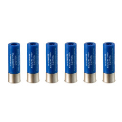 CARTOUCHES FUSIL A POMPE 15BBS 6PCS BLEUES