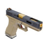 WE R17 T6 tan/gold airsoft GBB replica - Glock style
