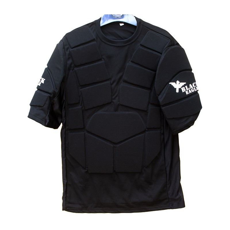 Paintball chest protector Black Eagle - Black taille Kids