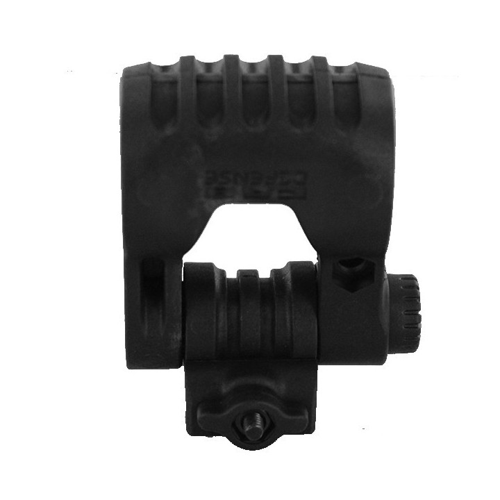 Folding Flashlight Mount Holder for 20mm Gun Rail - Black sans...
