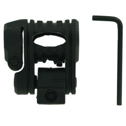 Multi-Position Flashlight Gun Mount for Picatinny Rail - Black [Black Eagle Corporation]