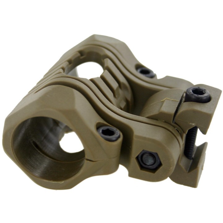 OT 0424 5 Positions Nylon Plastic Gun Mount for Flashlight DE [Black Eagle]