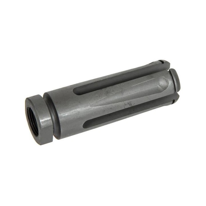 Acier cache flamme pour répliques M4/M16 - 14mm CW/CCW