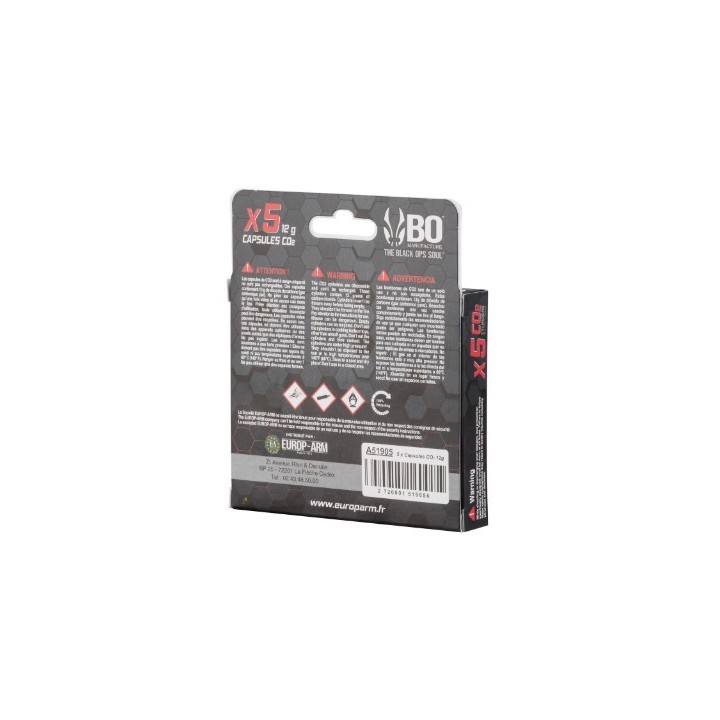 5 sparclettes 12 g de CO2