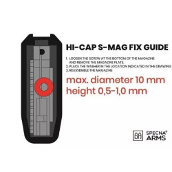 380BBs S-Mag Hi-Cap magazine - black