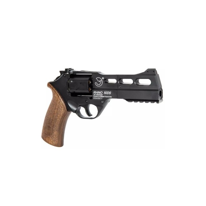 Pack Airsoft revolver CO2 CHIAPPA RHINO 50DS Noir + Co2 + billes + mallette