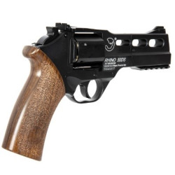 Pack Airsoft revolver CO2 CHIAPPA RHINO 50DS Noir + Co2 + billes + mallette
