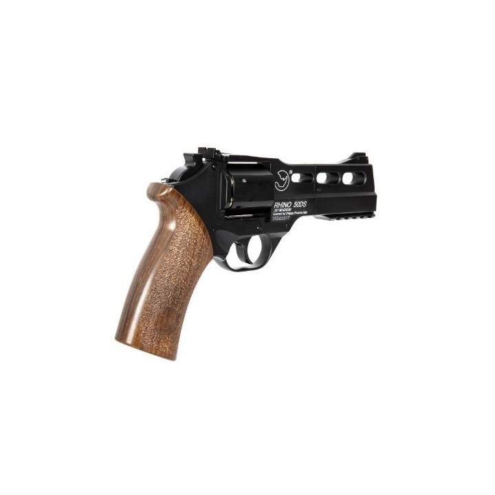 Pack Airsoft revolver CO2 CHIAPPA RHINO 50DS Noir + Co2 + billes + mallette