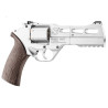 Pack Airsoft revolver CO2 CHIAPPA RHINO 50DS Silver + Co2 + billes + cible + mallette