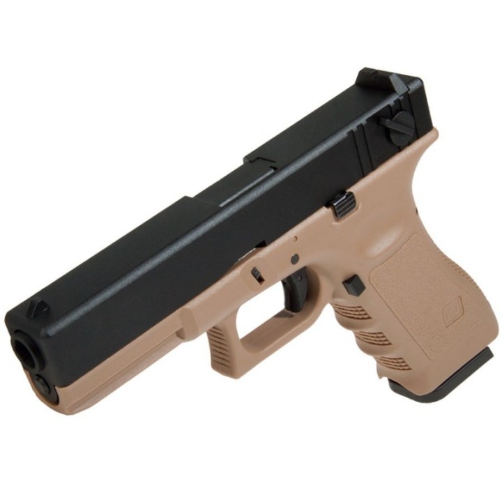 KJ WORKS GBB KP-18 TAN Culasse blowback métal réplique de poing CO2