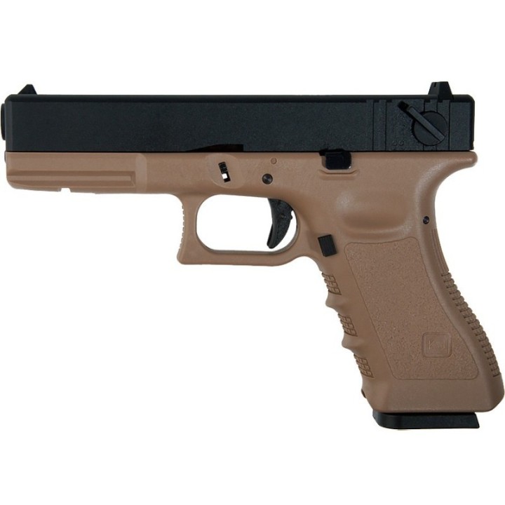 KJ WORKS GBB KP-18 TAN Culasse blowback métal réplique de poing CO2
