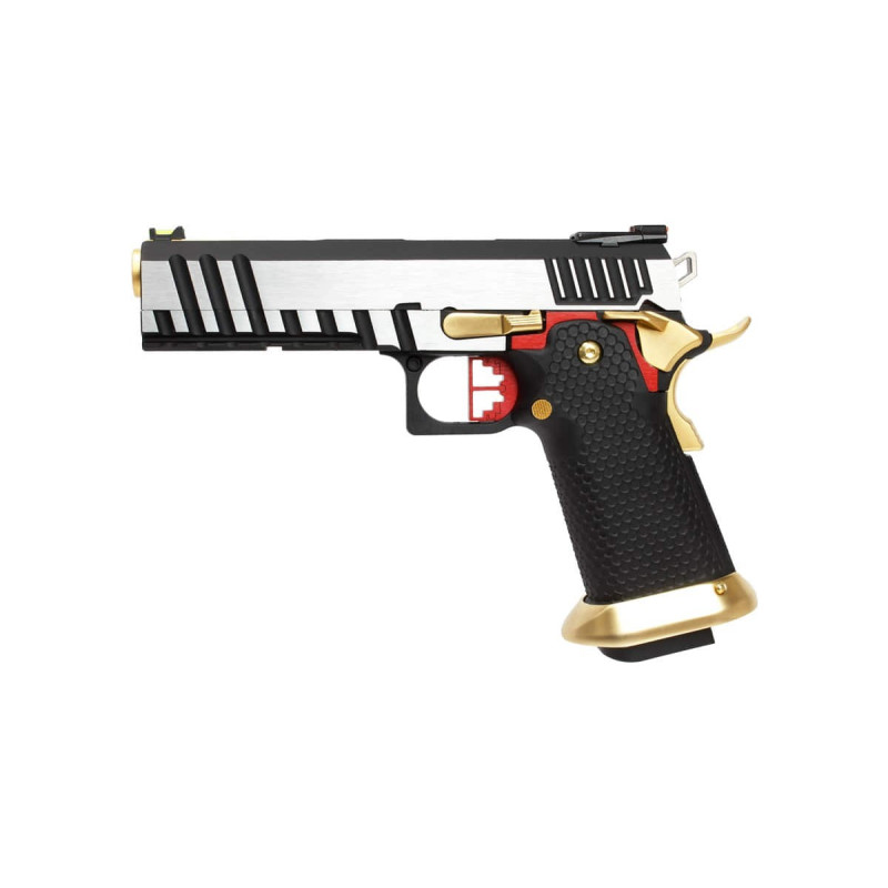 GBB HX2031 SEMI / FULL AUTO Noir & Chrome gaz 1.0J