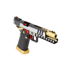 GBB HX2031 SEMI / FULL AUTO Noir & Chrome gaz 1.0J