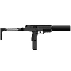 airsoft Vorsk SMG VMP-1X gris avec silencieux 0.95J