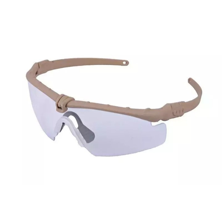 Lunettes tactiques - Tan/transparent