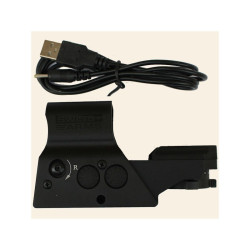 Point Rouge rechargeable Reflex 8 Reti - vert/rouge + cable USB