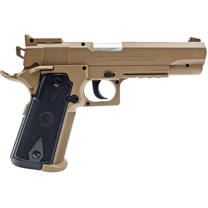 Semi-Automatique Swiss Arms P1911 Match TAN - Réplique 4,5mm  CO2