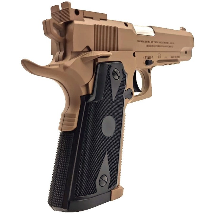 Semi-Automatique Swiss Arms P1911 Match TAN - Réplique 4,5mm  CO2